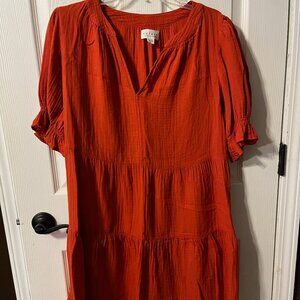 Orange BabyDoll Dress